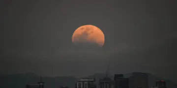 A Partial Lunar Eclipse and Blood Moon on August 27