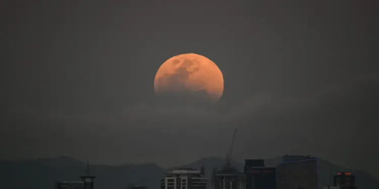 A Partial Lunar Eclipse and Blood Moon on August 27