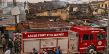 GNFS Firefighters Battle House Fire at Labadi Wireless – A Significant Incident in Accra