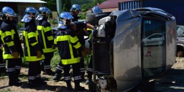 GNFS Rescues Two After Fuel Tanker Overturns in Tamale – A Critical Rescue Operation