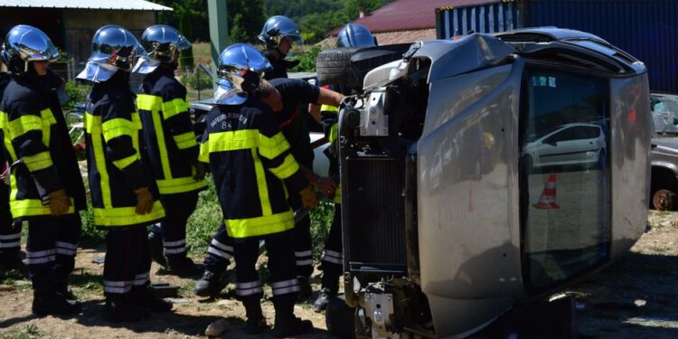 GNFS Rescues Two After Fuel Tanker Overturns in Tamale – A Critical Rescue Operation