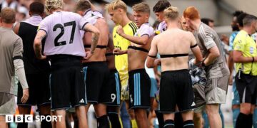 Newcastle United’s Tactical Shift Sparks Controversy: Shirt Change Amidst Pre-Season Friendly Clash with Bayer Leverkusen