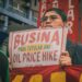 Santasi Commercial Drivers Rally Amidst Fare Increase Protest