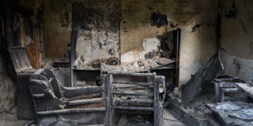 Three-Storey Building Devastated by Fire at Manhyia, Kumasi