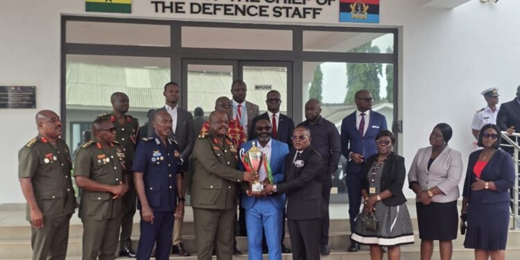 Victory Spotlight: Democracy Cup Trophy Tour Leads Chief of Defence Staff to Kotoko-Hearts Clash