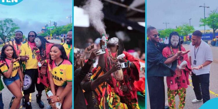 Viral Ghana Powder-Spraying Fan Allegedly Lands in Trouble with Police